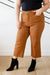 Briar High Rise Control Top Wide Leg Crop Jeans in Camel (GHG)