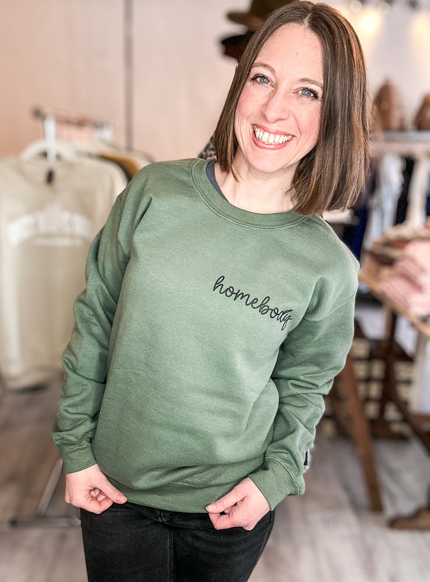 Homebody Cursive Sweatshirt