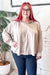 Dots Ruffle Blouse in Champagne
