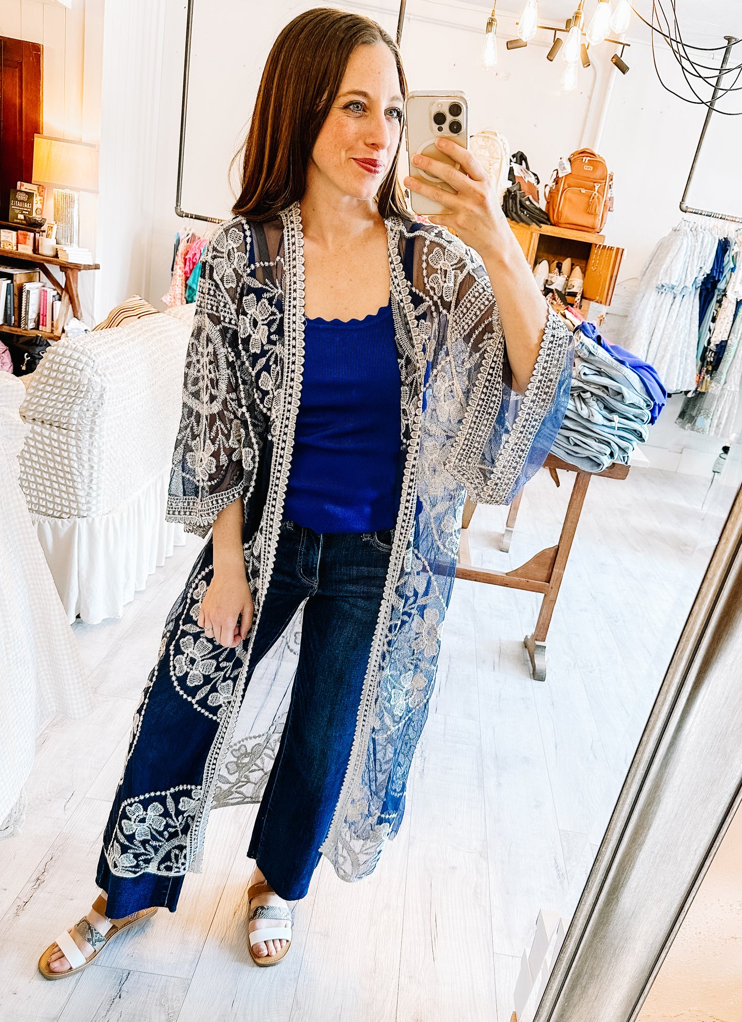 Scalloped Cami in Royal Blue