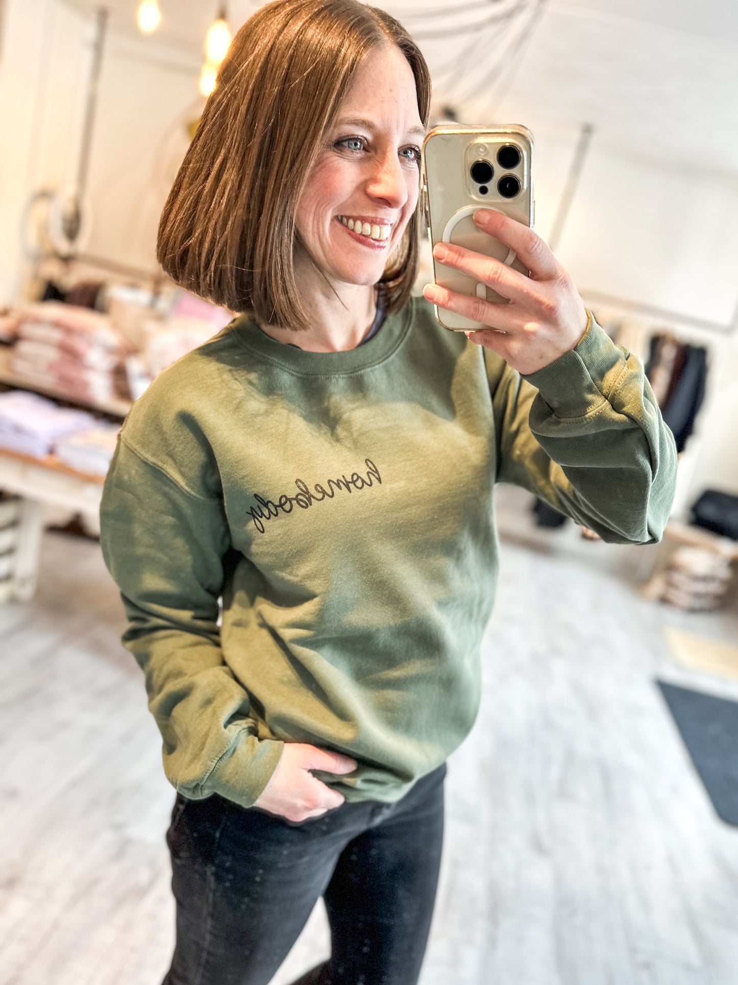 Homebody Cursive Sweatshirt