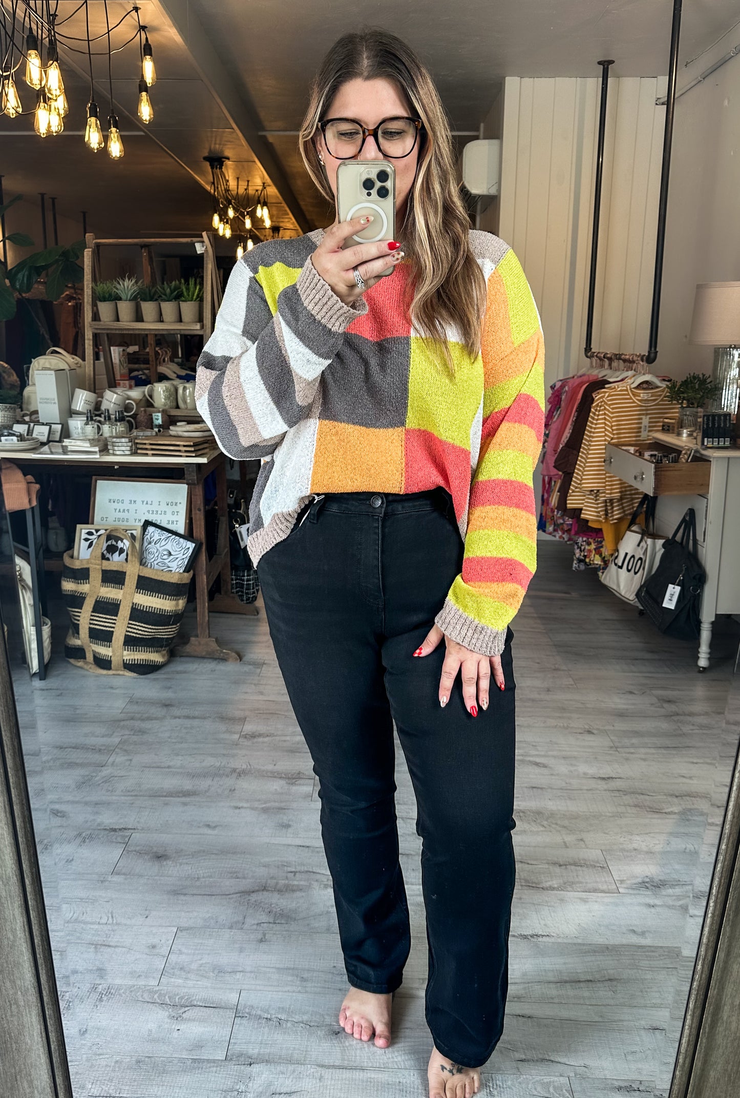 Bootcut jeans in Black by Lovevet