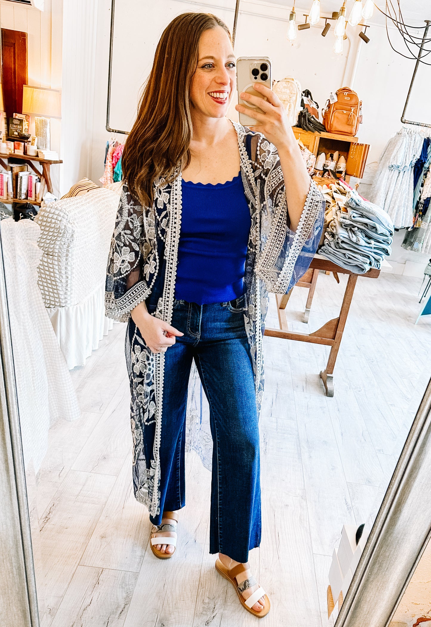 Scalloped Cami in Royal Blue