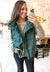 Solid Puffer Zip Up Vest in Hunter Green