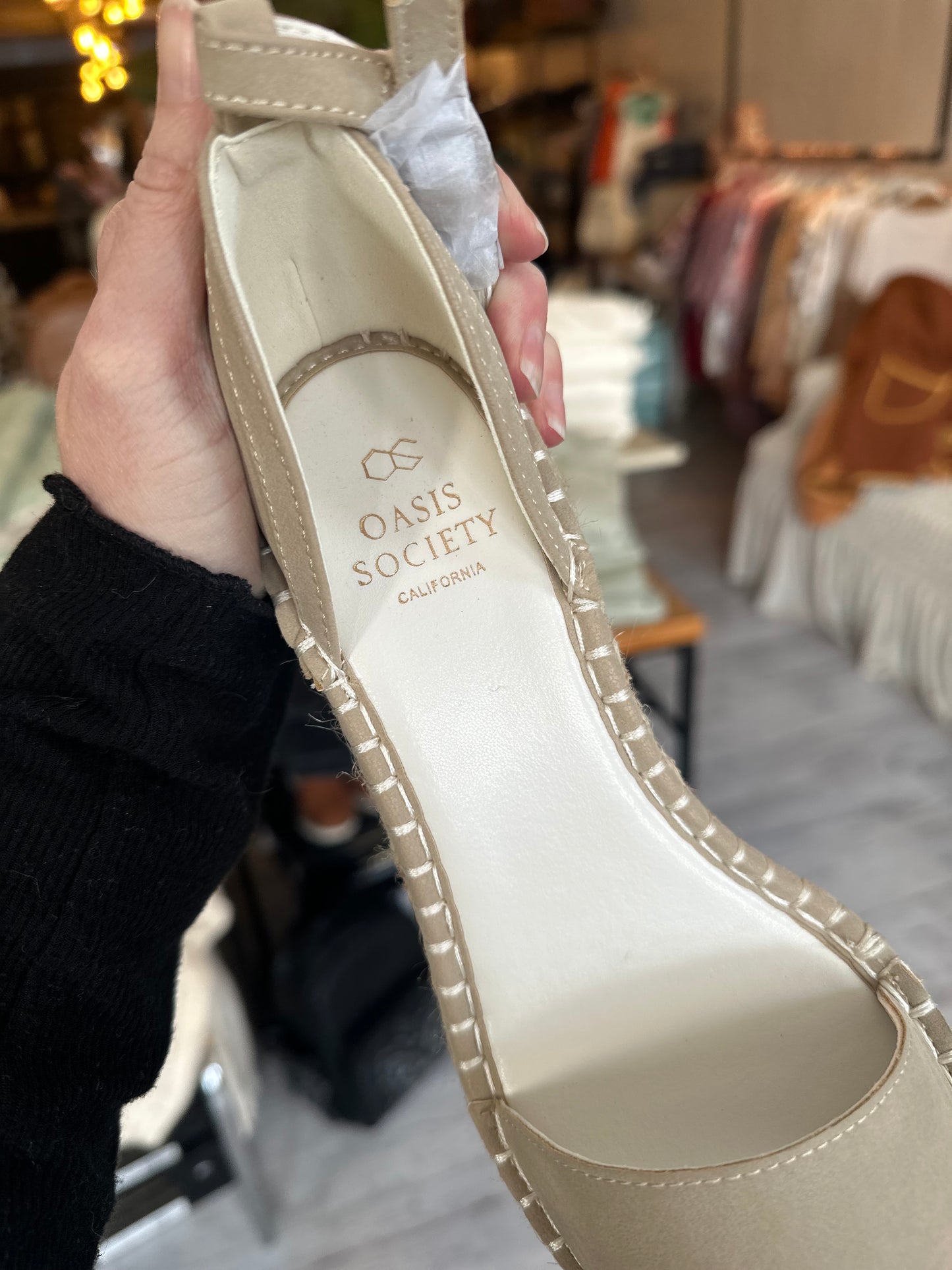 The Madrid Taupe | Wedge Heel in Taupe