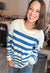 Striped Oversized Knit Summer Sweater Top