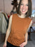 Front knot Layering Tank in Rust