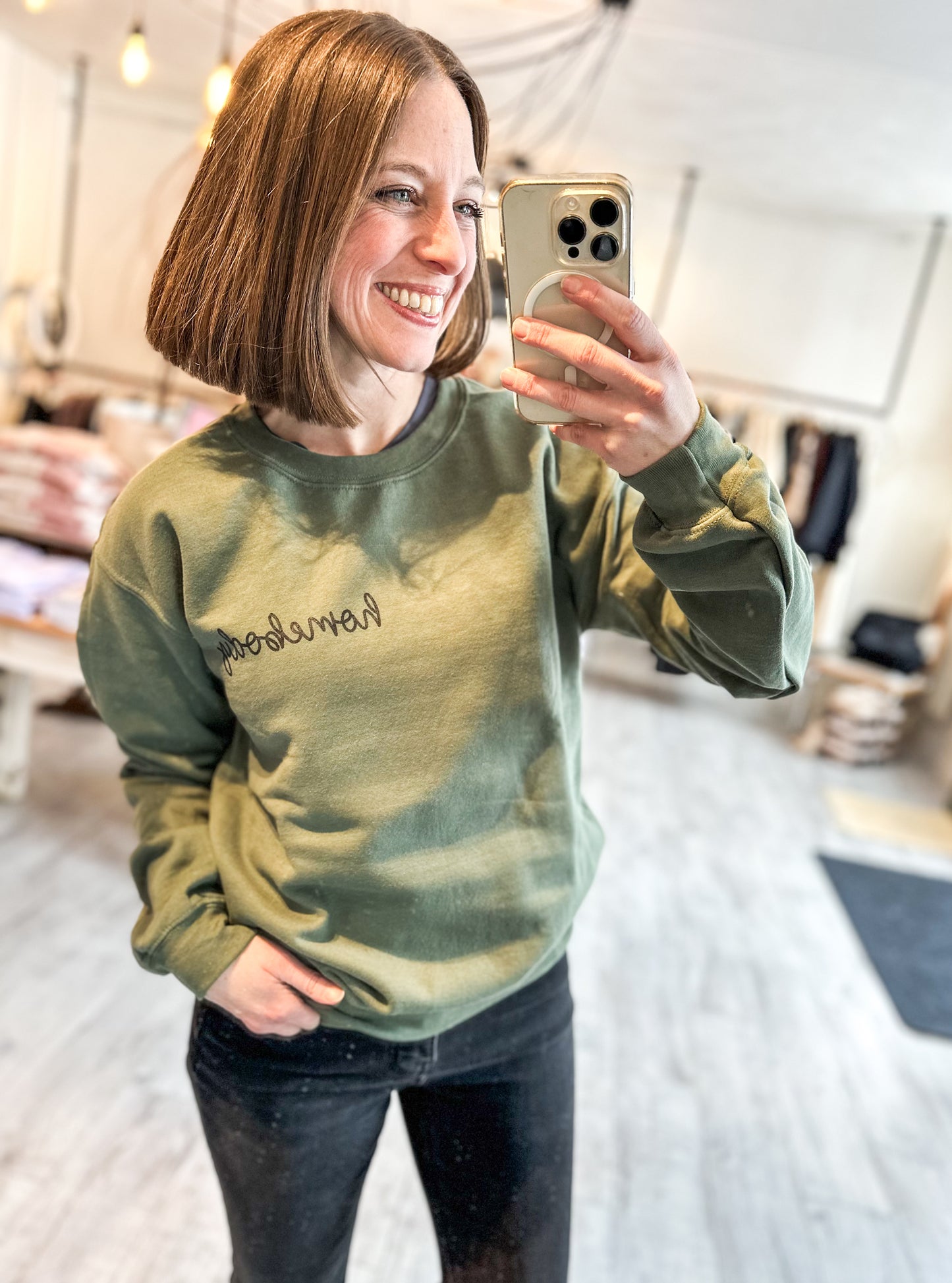 Homebody Cursive Sweatshirt