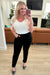 Reese Rhinestone Slim Fit Jeans in Black (GHG)