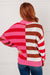 In Your Lane Color Blocked Stripe Sweater