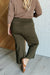 Magic Wide Leg Crop Pants in Olive