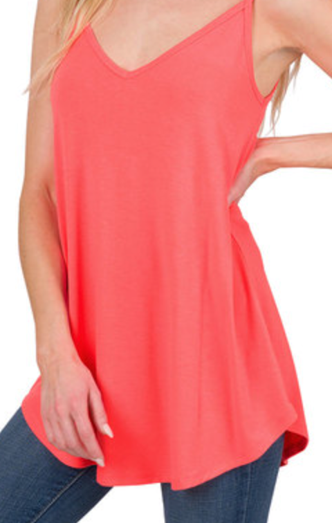 Reversible Scoop & V-Neck Tank