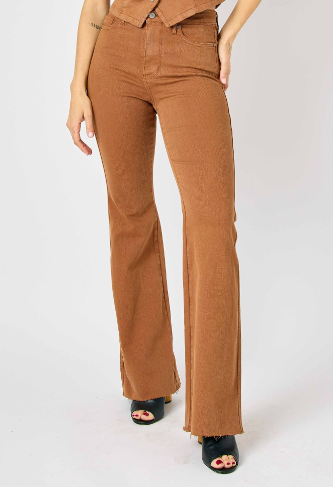 Tummy Control Boot Cut in Caramel by Judy Blue