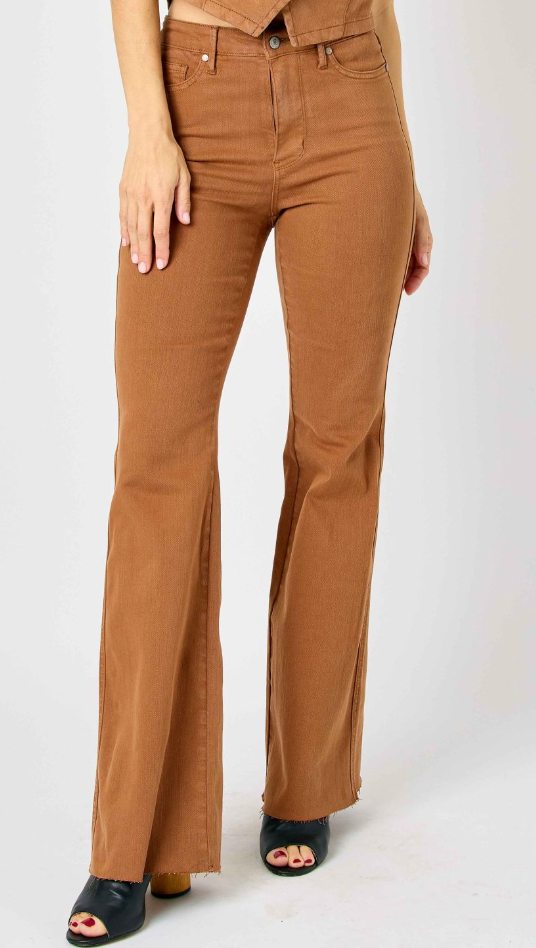 Tummy Control Boot Cut in Caramel by Judy Blue