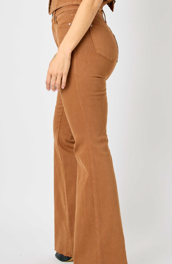 Tummy Control Boot Cut in Caramel by Judy Blue