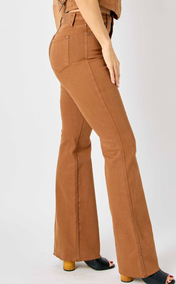 Tummy Control Boot Cut in Caramel by Judy Blue