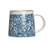 Coffee Mug - Dainty Floral Print Blue & White