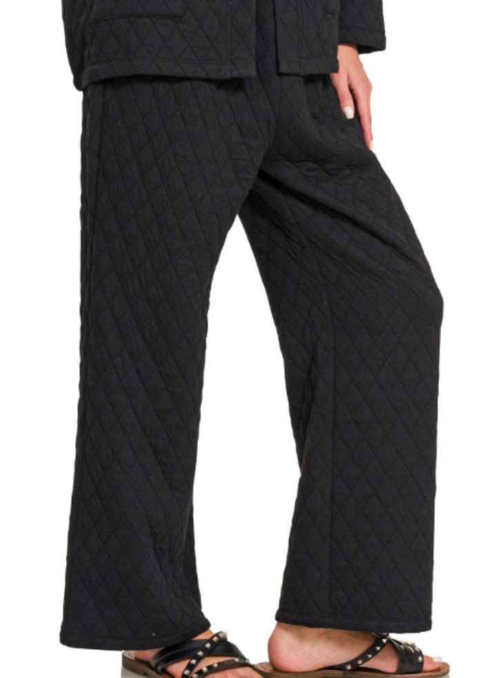 Quilted Pants in Black