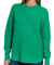 Hi-Low Waffle Sweater in Kelly Green