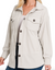Oversized Fleece Shacked in Bone White