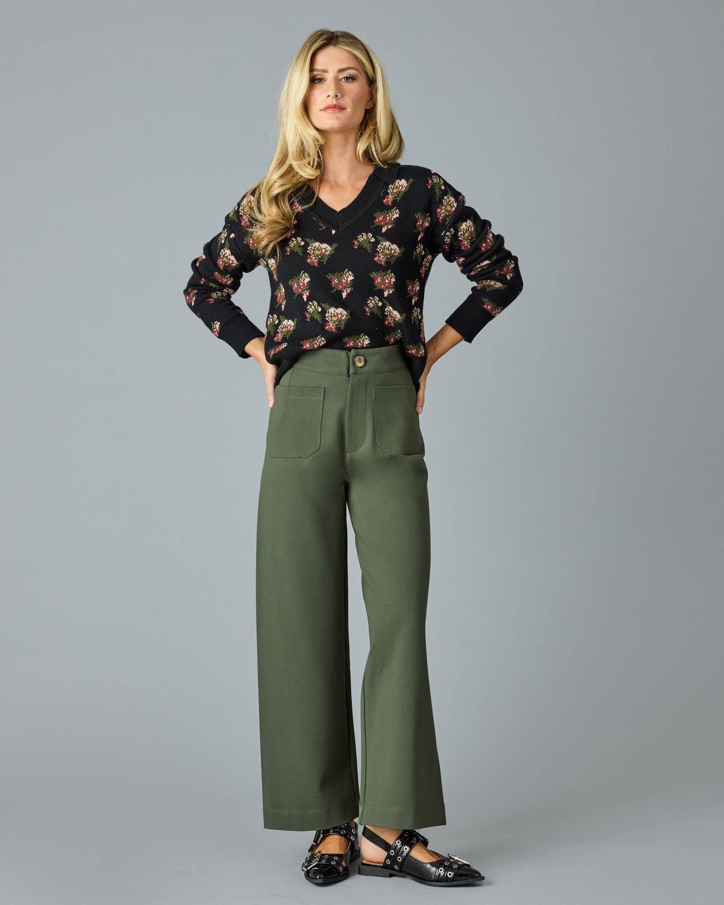French Girl Crop Pant in Climbing Ivy