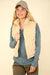 Zig-Zag Padded Corduroy Puffer Jacket - Multiple Colors