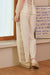 Side Square Crochet Pattern Pants in Taupe