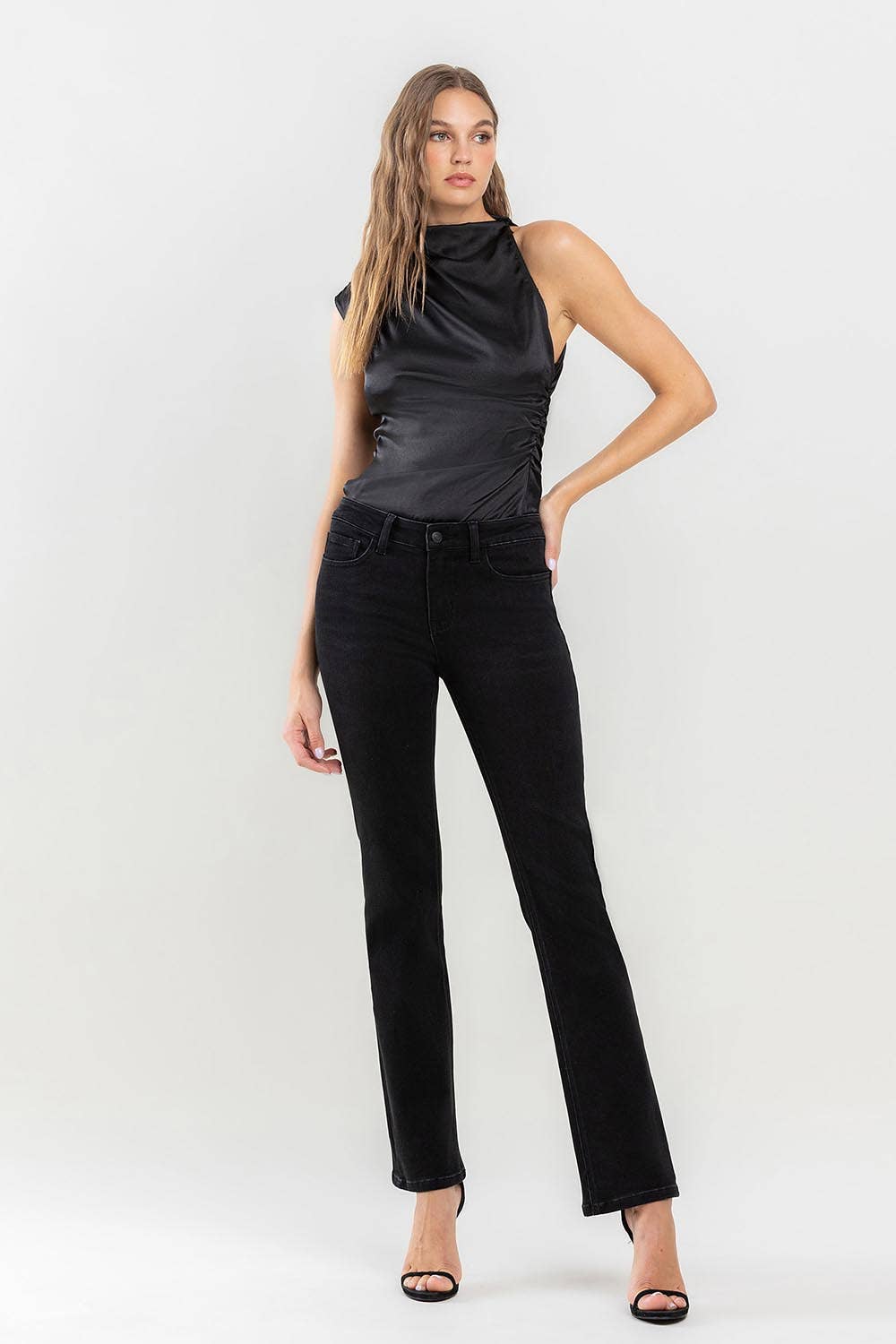 Bootcut jeans in Black by Lovevet