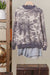 Contrast Trim Crew Neck Floral Knit