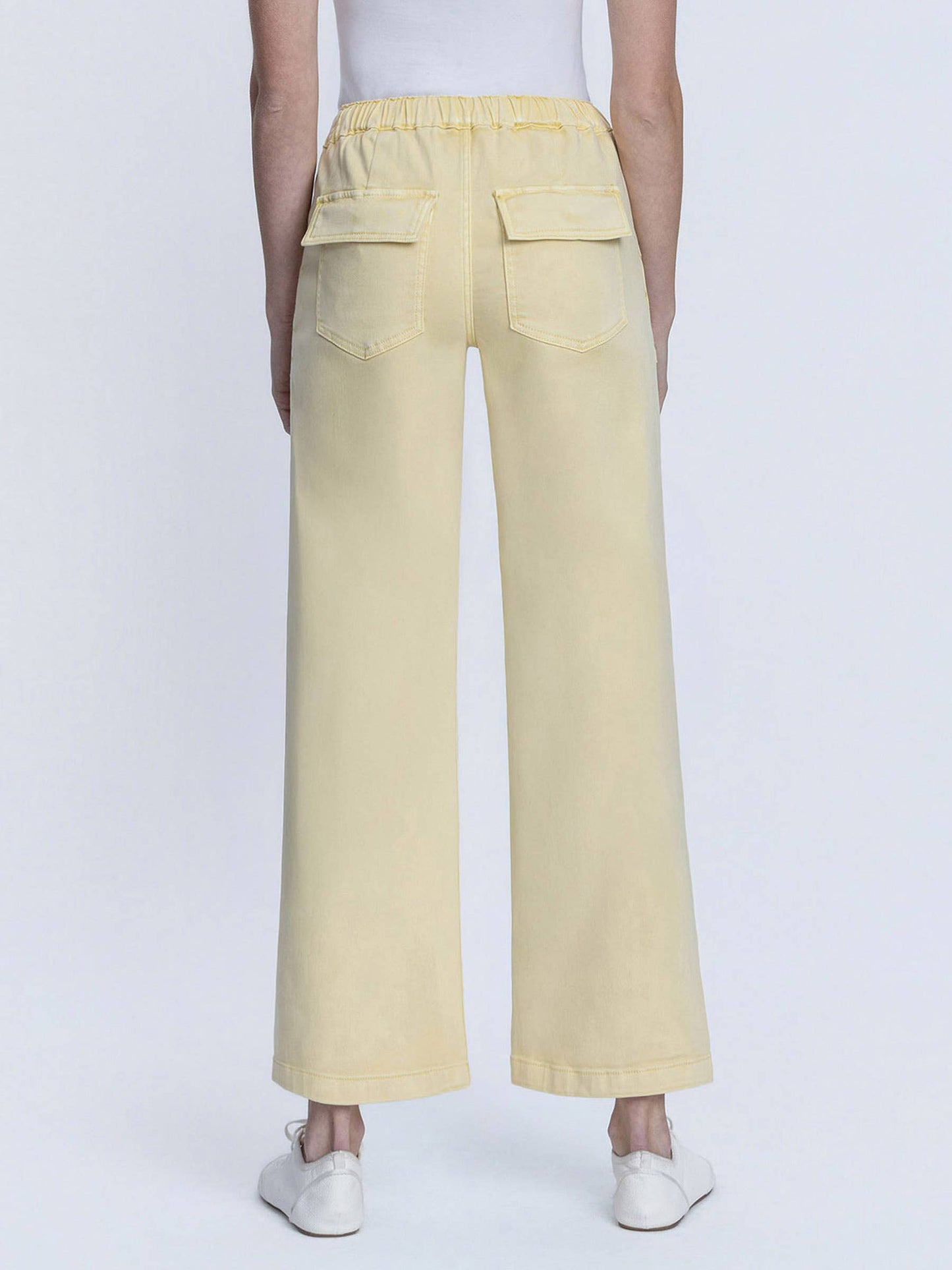 High Rise Wide Denim in Sundress Yellow by Lovervet
