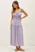 Ruffle Dress in Iris