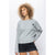 Heart Long Sleeve T-Shirt in Heather Grey