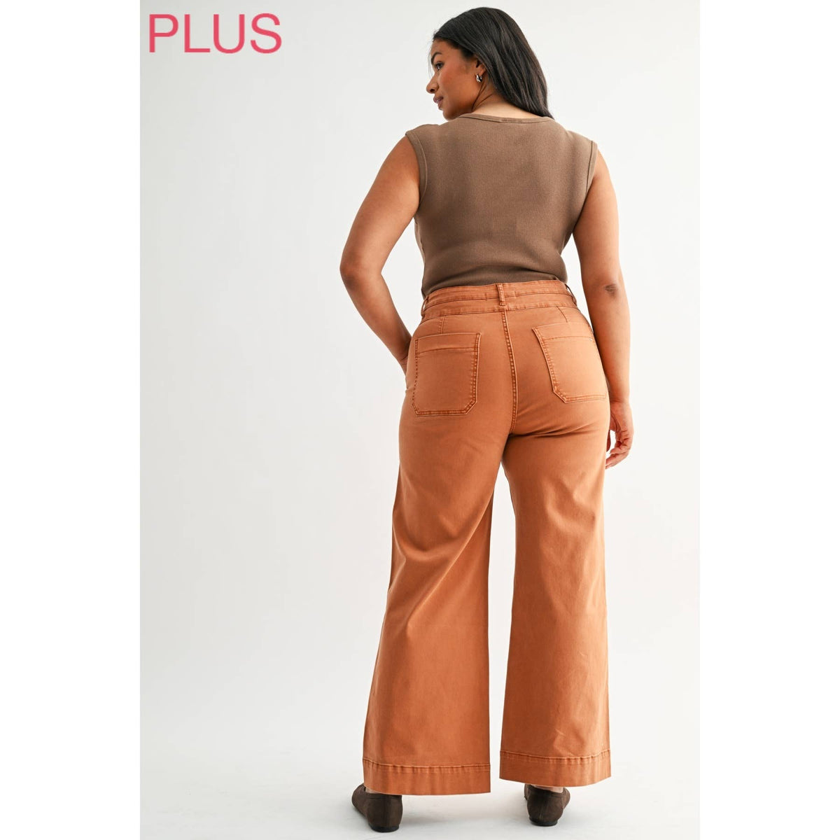 SUPER HIGH DOUBLE WAISTBAND WIDE LEG