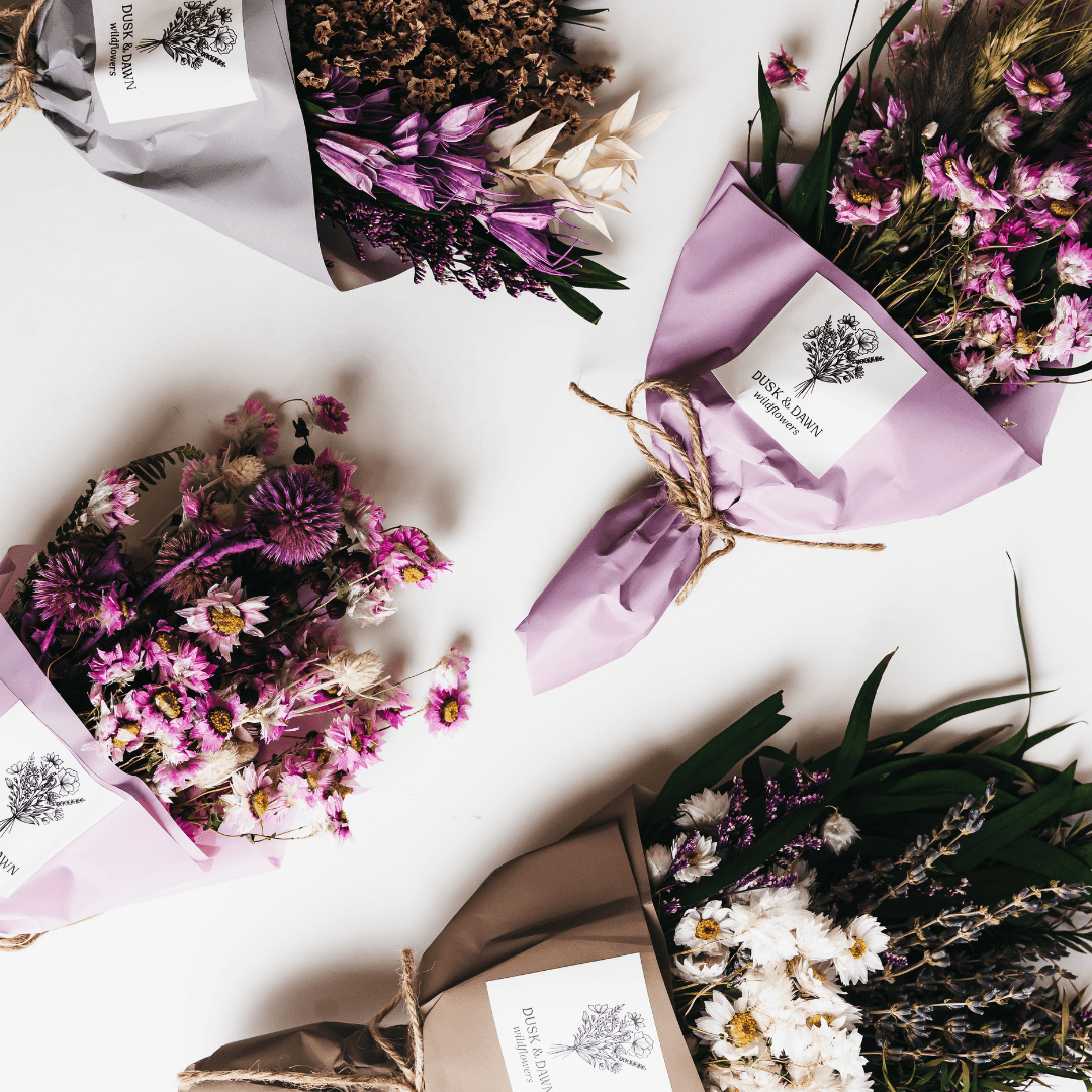 Juliette Dried Flower Mini Bouquet - Pink