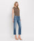 High Rise Crop Straight Denim by Lovervet