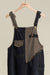 Denim Color Block Overall Dress