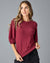 Adagio Top in Cabernet Red