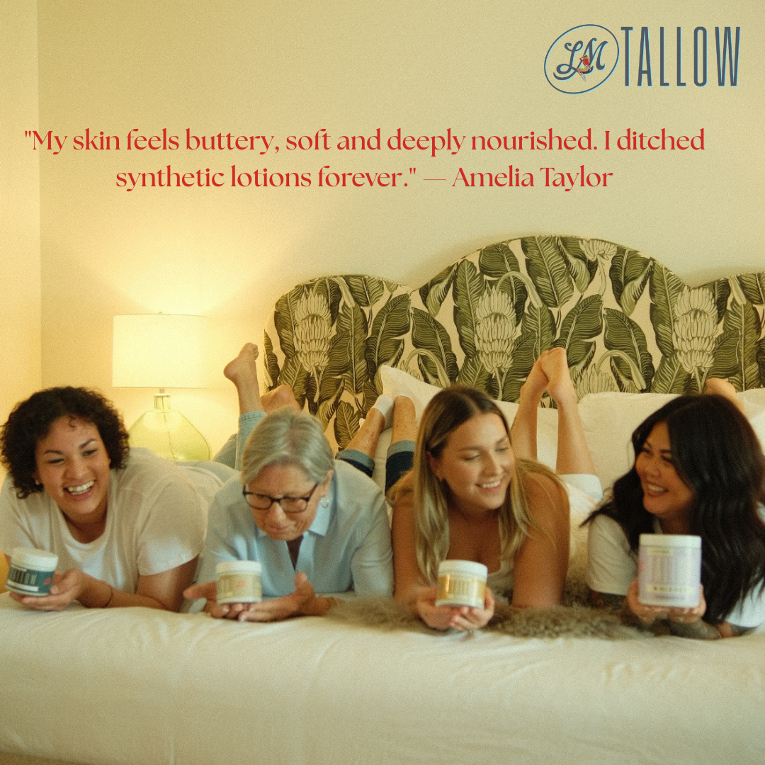 Vanilla Whipped Tallow Moisturizer  | Premium Beef Tallow Skincare | Lady May Tallow