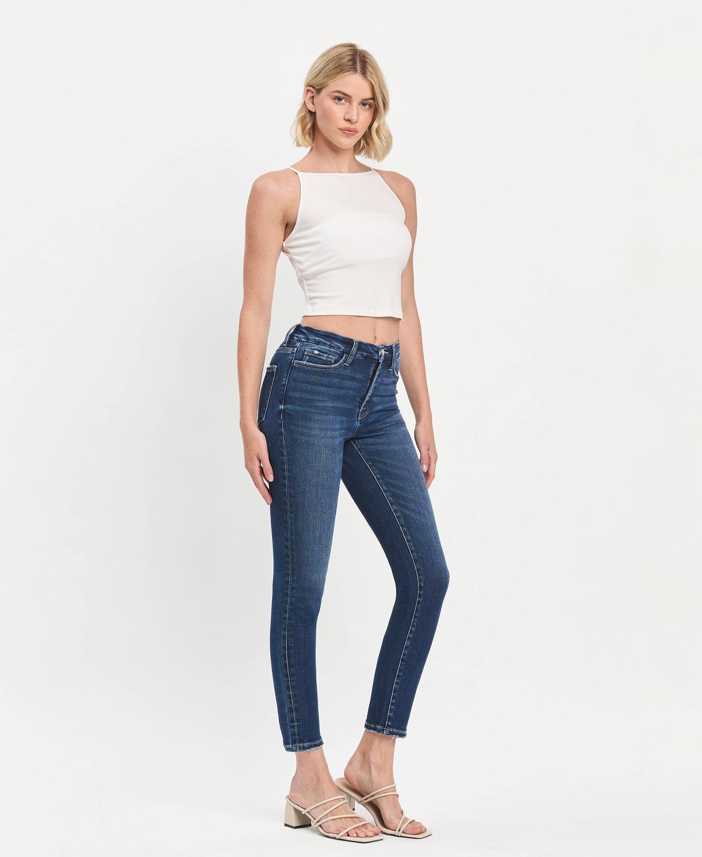 Tummy Control High Rise Seamless Skinny Jean by Lovervet