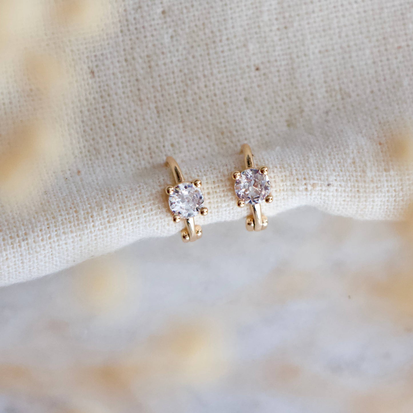 CZ Mini Hoop Earrings