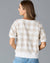 Powder Puff Sleeve Top in Check