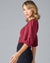 Adagio Top in Cabernet Red