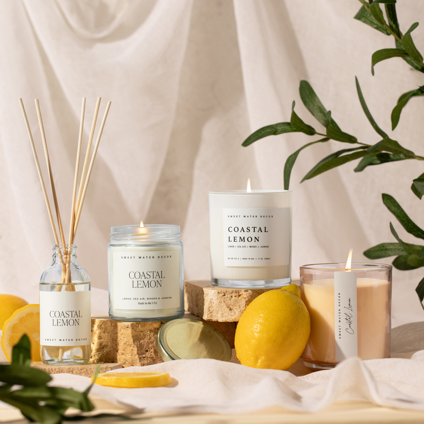 Coastal Lemon 12 oz Candle
