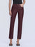 Hight Rise Slim Straight Denim in Wine