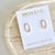 CZ Oval Stud Earring