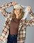 Reina Shacket in Whitecap Plaid