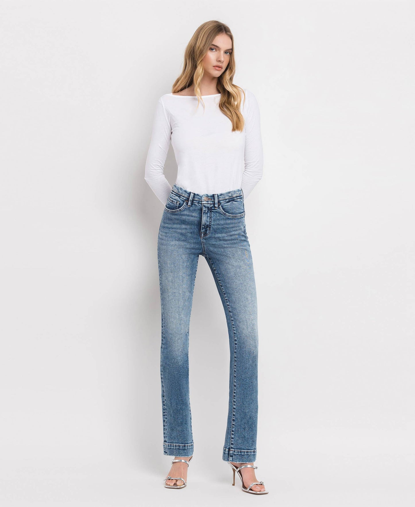Tummy Control High Rise Bootcut Denim by Lovervet