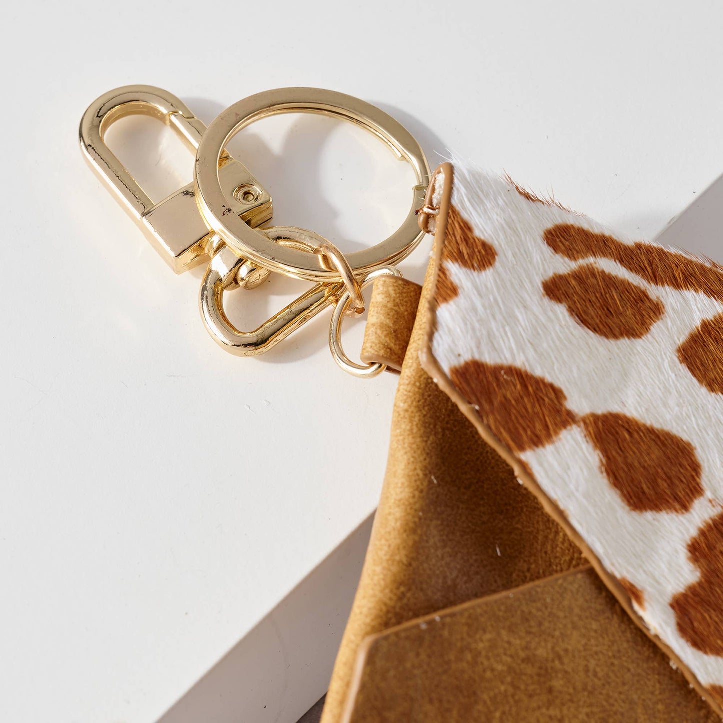 Animal Print Coin Purse Key Chain