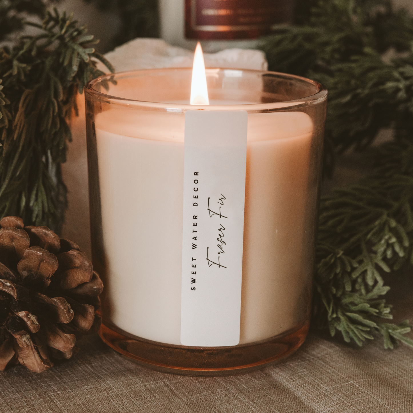 Fraser Fir 12 oz Soy Candle - Christmas Decor & Gifts