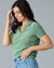 Apres Surf Top in Hedge Green